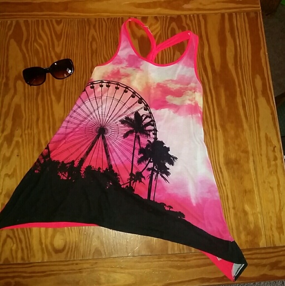 justice shirts tops final price carnival racerback tank poshmark
